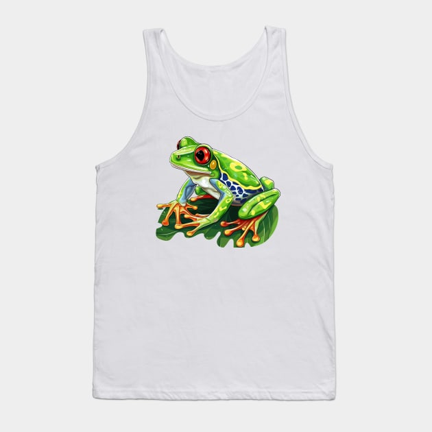 Red Eyed Tree Frog Tank Top by zooleisurelife